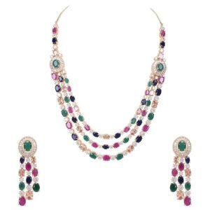 American Diamond Necklace Set